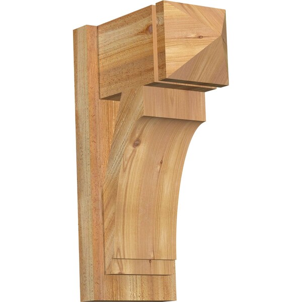 Ekena Millwork Imperial Arts & Crafts Rough Sawn Outlooker, Western Red Cedar, 8"W x 14"D x 22"H OUT08X14X22IMP03RWR - main